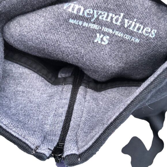 Rare Vineyard Vines Sweater Half Zip Black Small - Picture 6 of 9